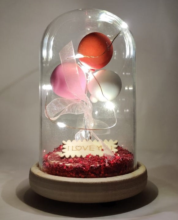 Gift Set I Love You Glass LV950 Lighted