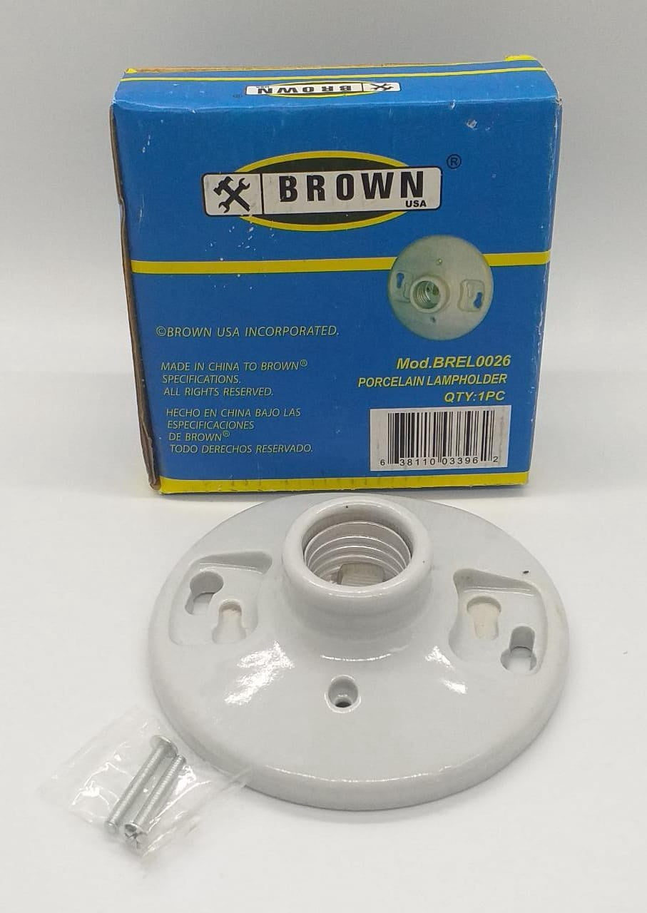 BROWN USA Socket Screw Porcelain BREL0026