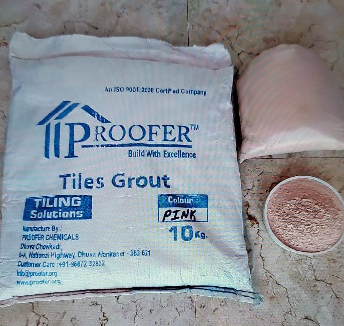 PROOFER Tile Grout Pink 10KG/22LBS
