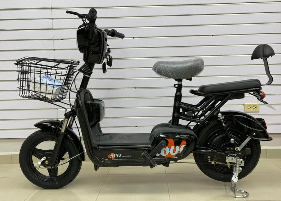 Electric Bike Md Love SM-BLACK with Alarm and Charger