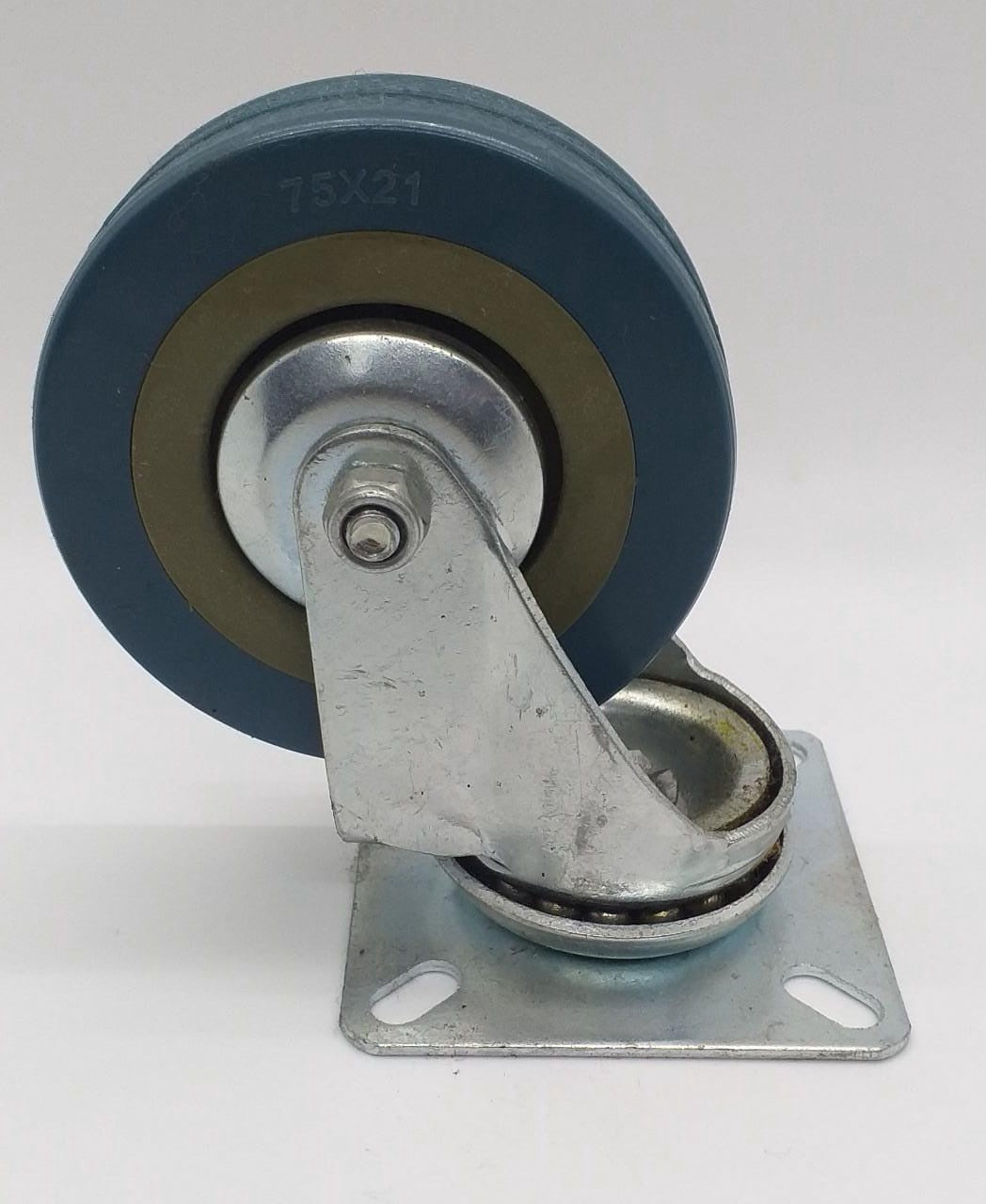 Wheel Coaster 3" Swivel Grey Without Brakes 75 X 21