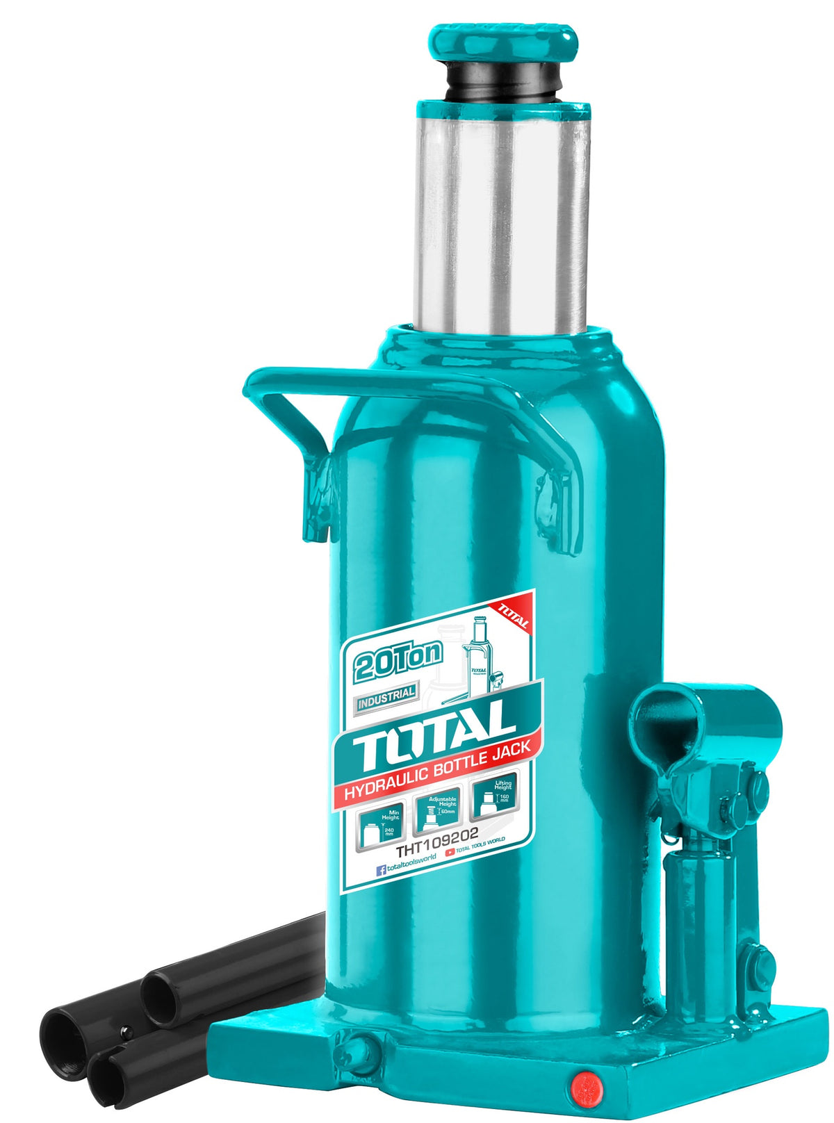 TOTAL Jack Hydraulic 20 Ton Bottle THT109202