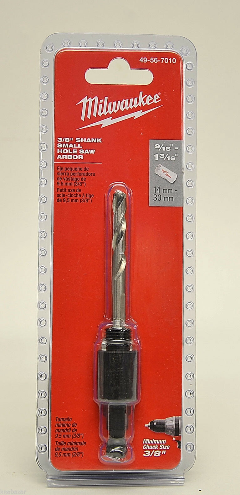 MILWAUKEE Saw Hole 3/8" Shank 49-56-7010