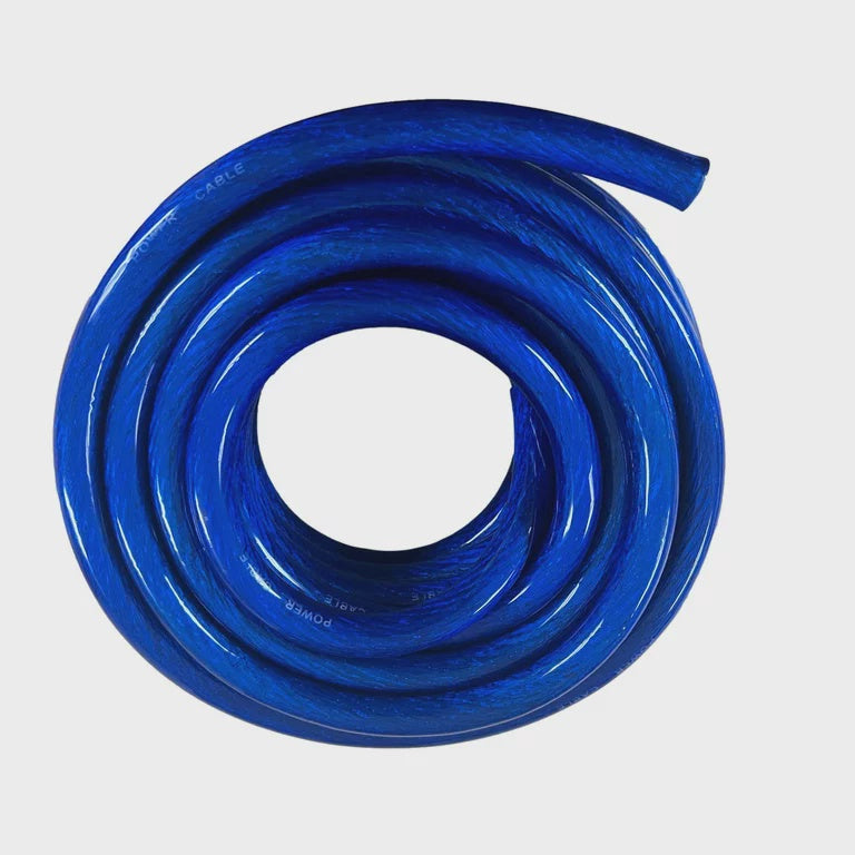 AUDIO PIPE Power Cable Car 0G PW-0-100 Yds Blu Sold Per Yard