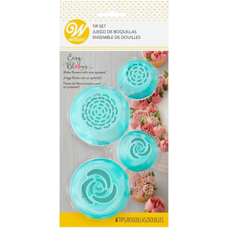 WILTON Baking Tip Jumbo 4PCS Tip Set 418-1707