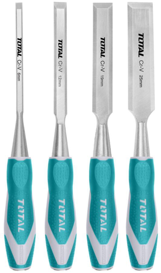 TOTAL Wood Chisel 4PCS THT41K0401