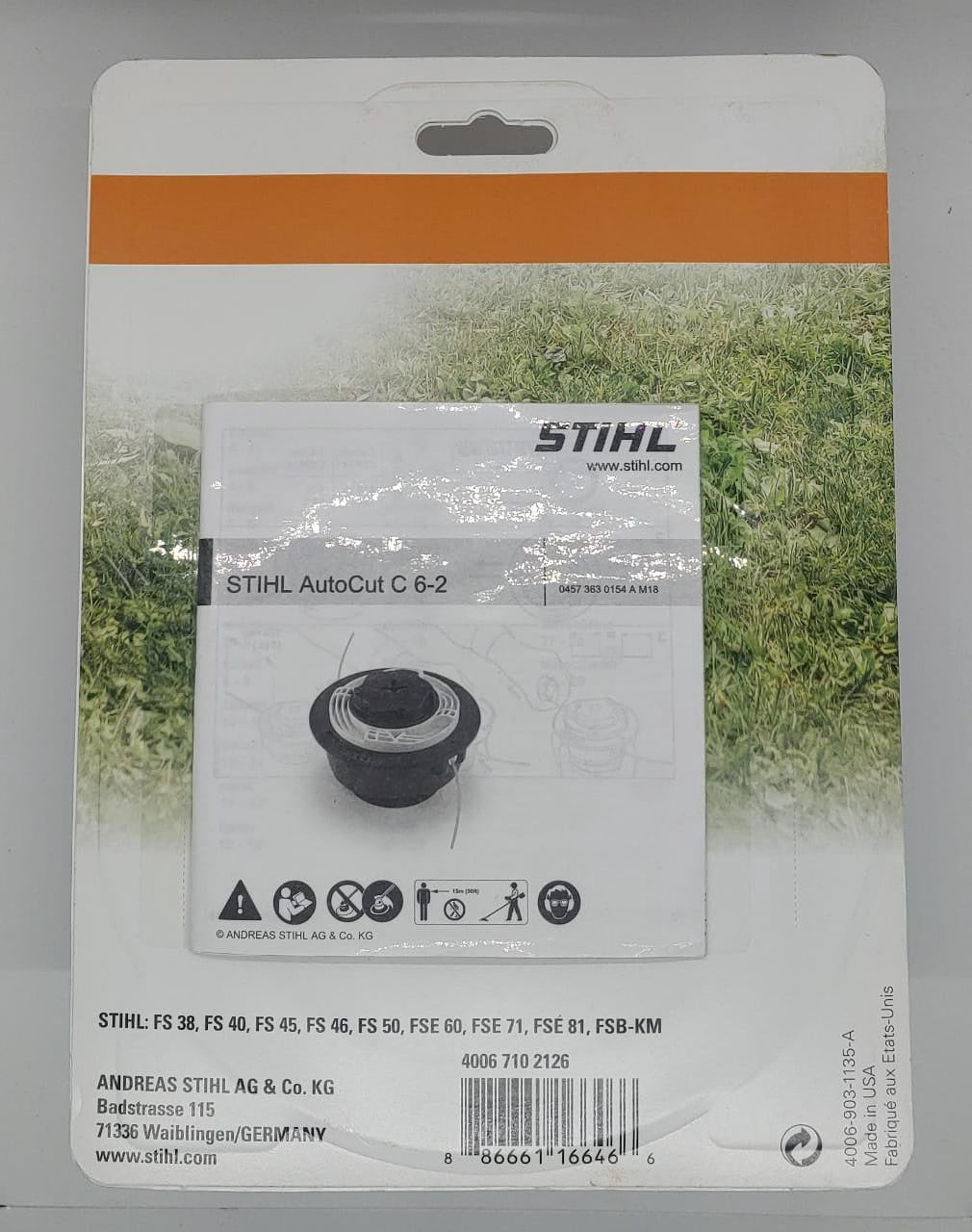 STIHL Brushcutter Head Autocut C 6-2 4006 710 2126 FS-38 FS-45