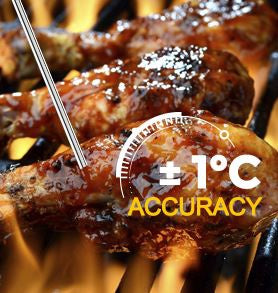 AMAGARM Food Thermometer Black