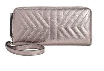 INC Purse Wallet Wristlet International Concept Metallic