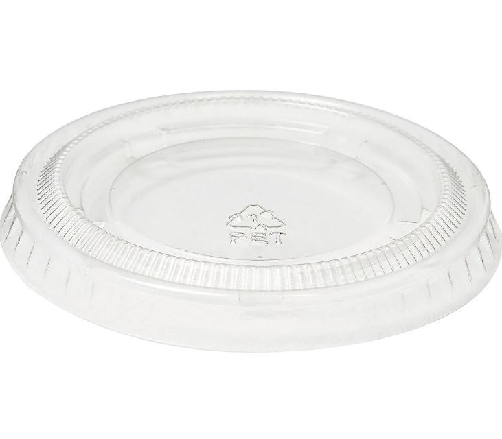Food Tasting / Sample Cups Lid Only 2OZ 100PCS Pack Clear