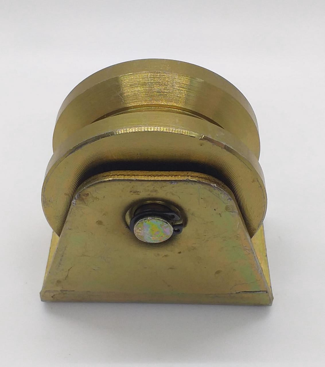Gate Wheel Roller Brass 60MM/2 1/2" Broad V Groove