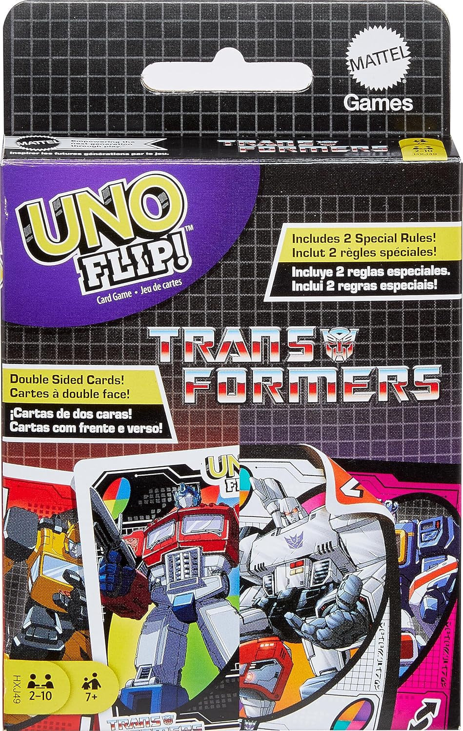 MATTEL Game Uno Flip Transformers