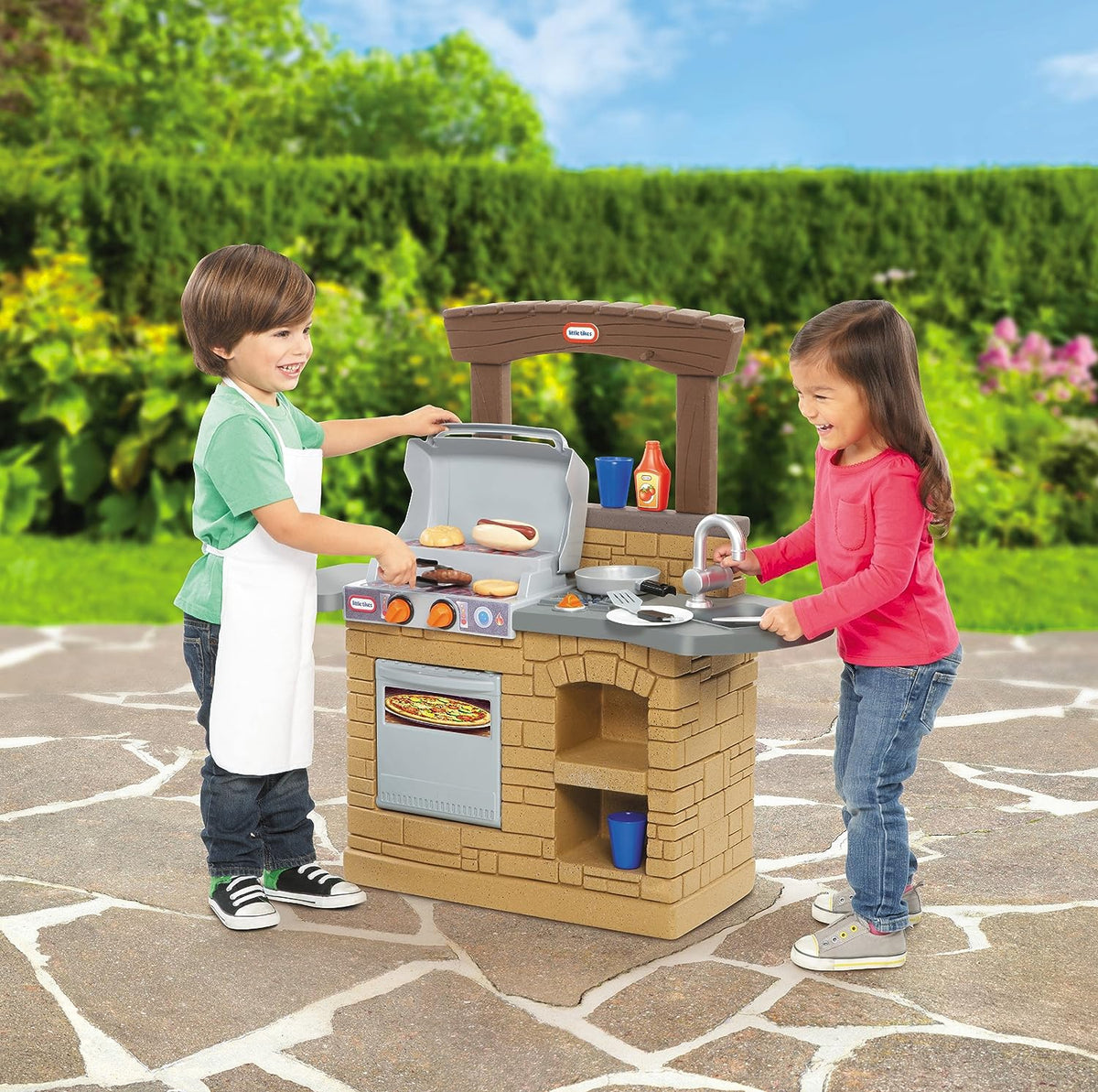 LITTLE TIKES Toy Kitchen Outdoor Bbq Cook 'N Play XCL633911M