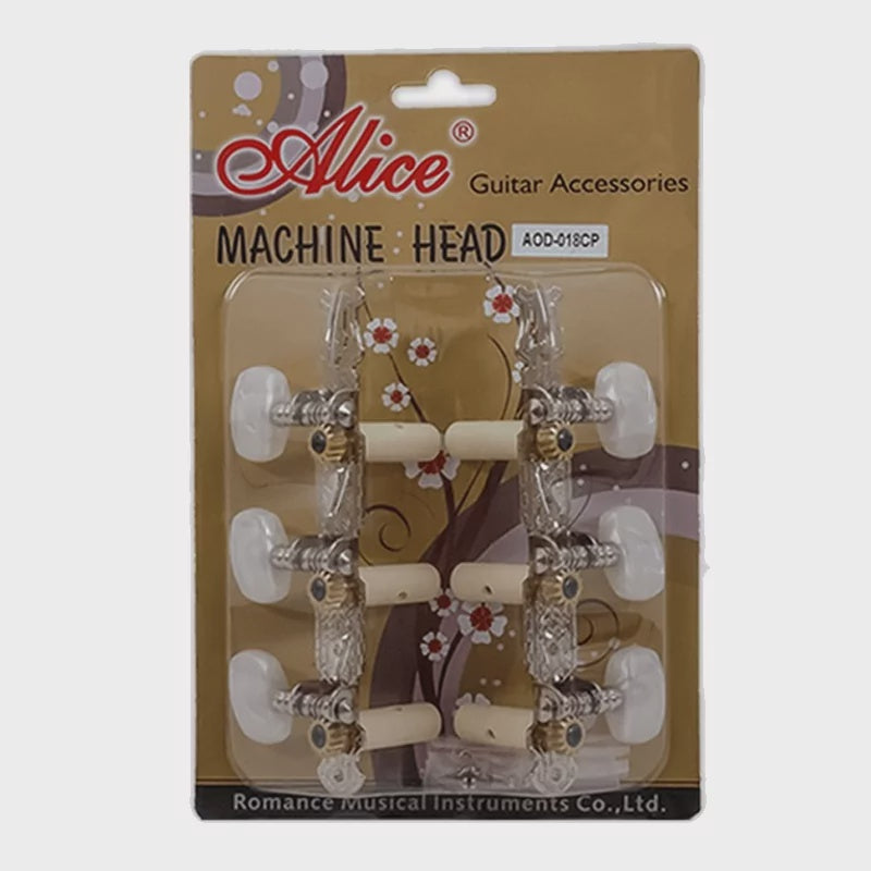 ALICE Guitar Head AOD-018CP Nickel Plated 3 Per Side Long