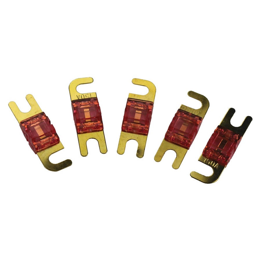 AUDIO PIPE Fuse Auto AFC-150A Gold Flat Mini Anl Sold 5PCS Pack