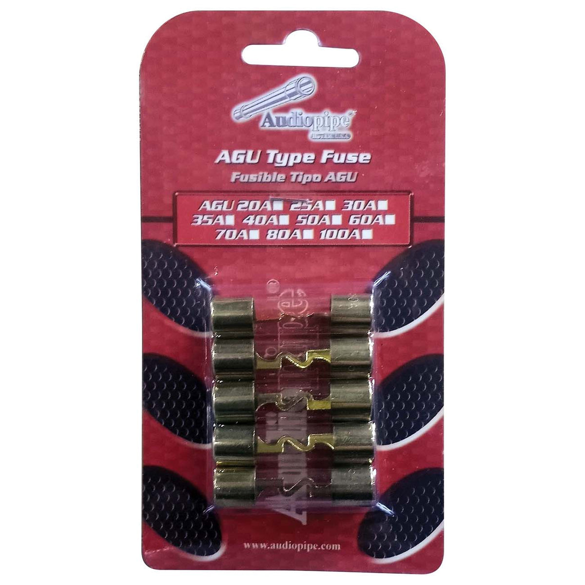 AUDIO PIPE Fuse Auto AGU-80A Gold Plated Sold 5PCS Pack