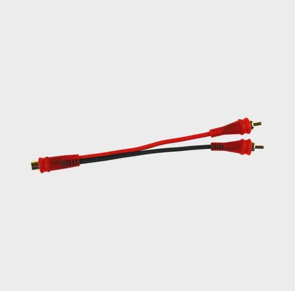 AUDIO PIPE Lead 1 Rca Female to 2 Rca Male 6" AMF-YF-2M Y Type Splitter