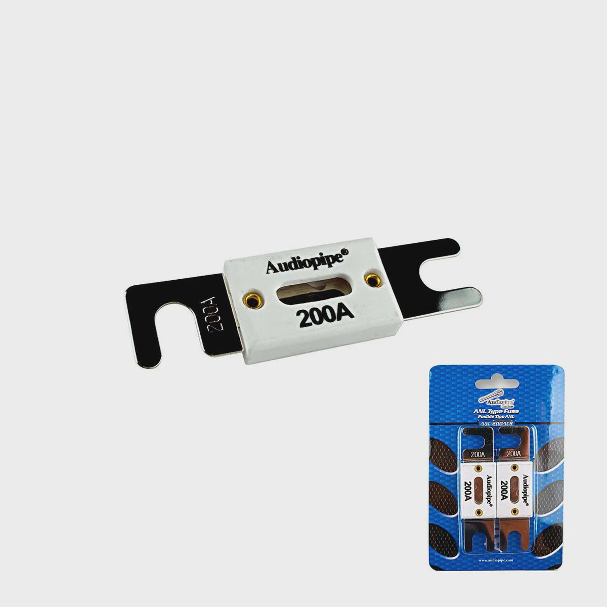 AUDIO PIPE Fuse Auto ANL-200ACR Ceramic Flat 200A 2PCS Pack