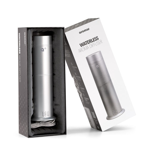 AROMAR Waterless Diffuser Cylinder Silver AP-3003
