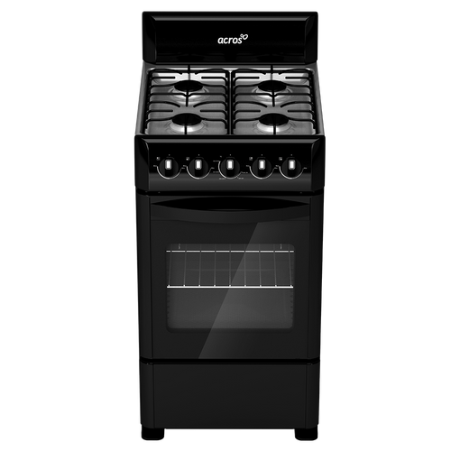 ACROS Stove 4 Burner LAW5300B 20" Black 1Y