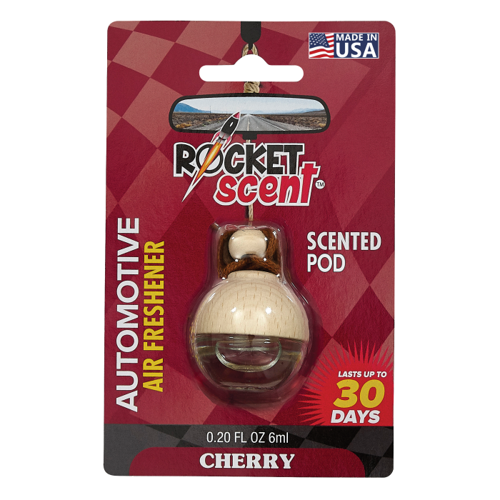 AROMAR Rocket Scent Car Air Freshener Hang Scented Cherry B3696