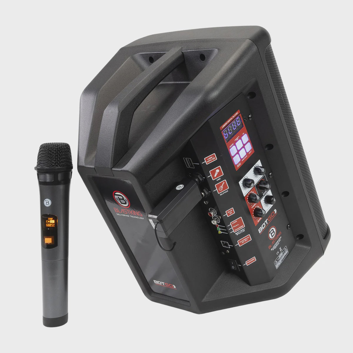 BLASTKING Speaker Box 8" IBKE-BDTGO Portable Battery Rechargeable Powered Each
