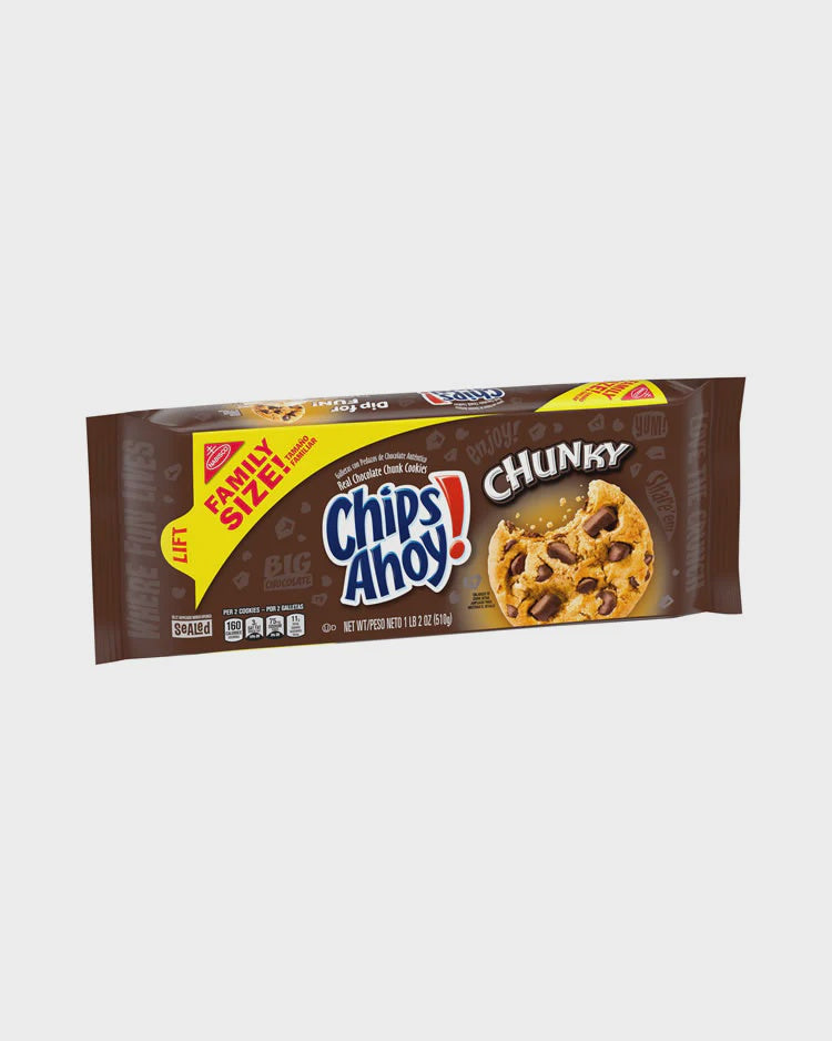 NABISCO Chips Ahoy! Chunky Cookies Family Size! 1LB 2OZ 510G
