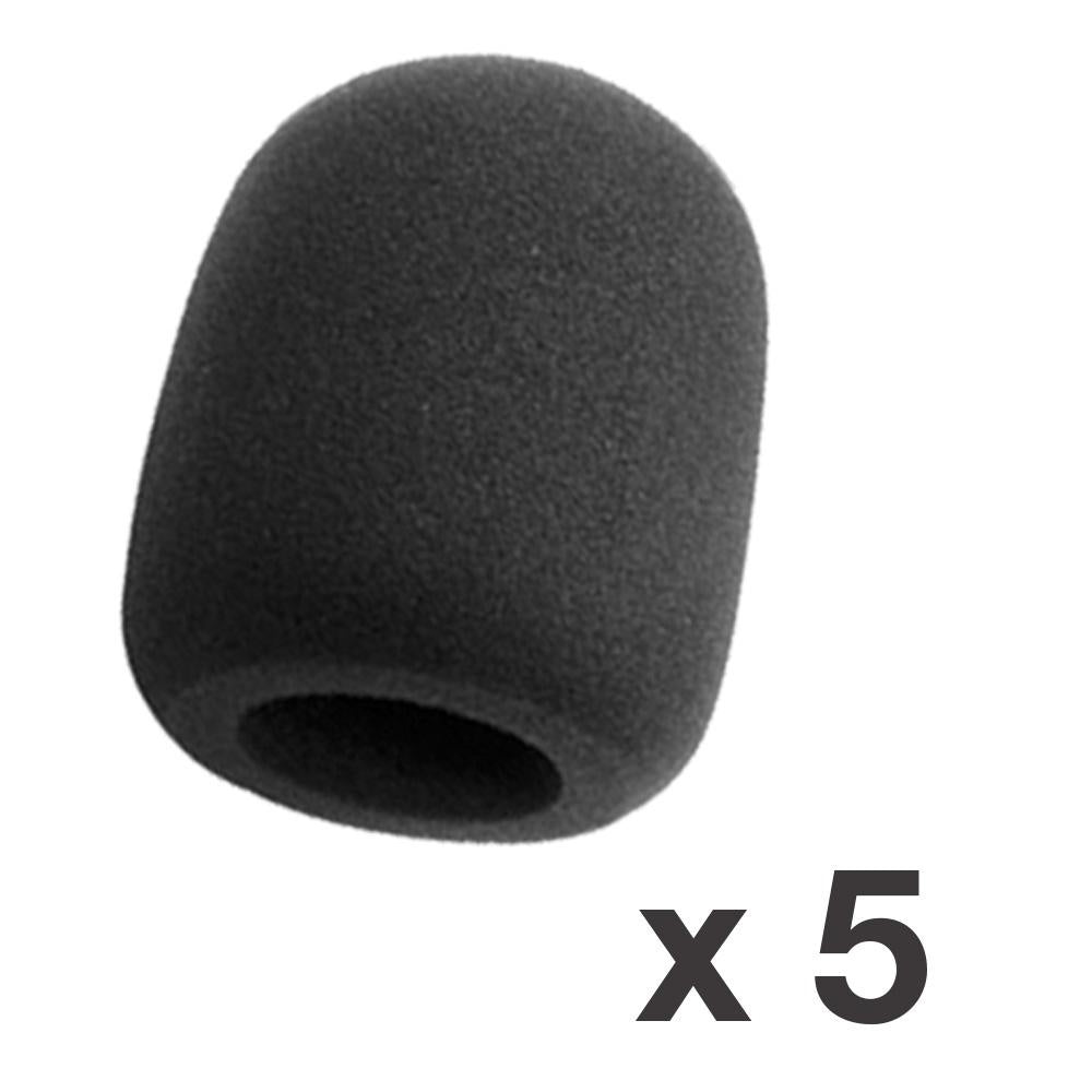 BLASTKING Microphone Sponge Black I49-BWS1B 5PCS Pack