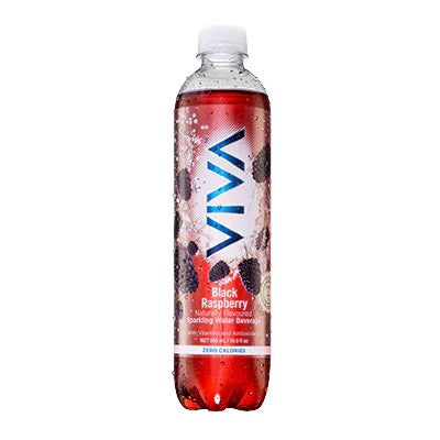 VIVA Black Raspberry Zero Sugar Sparkling Water 16.9FL OZ 500ML