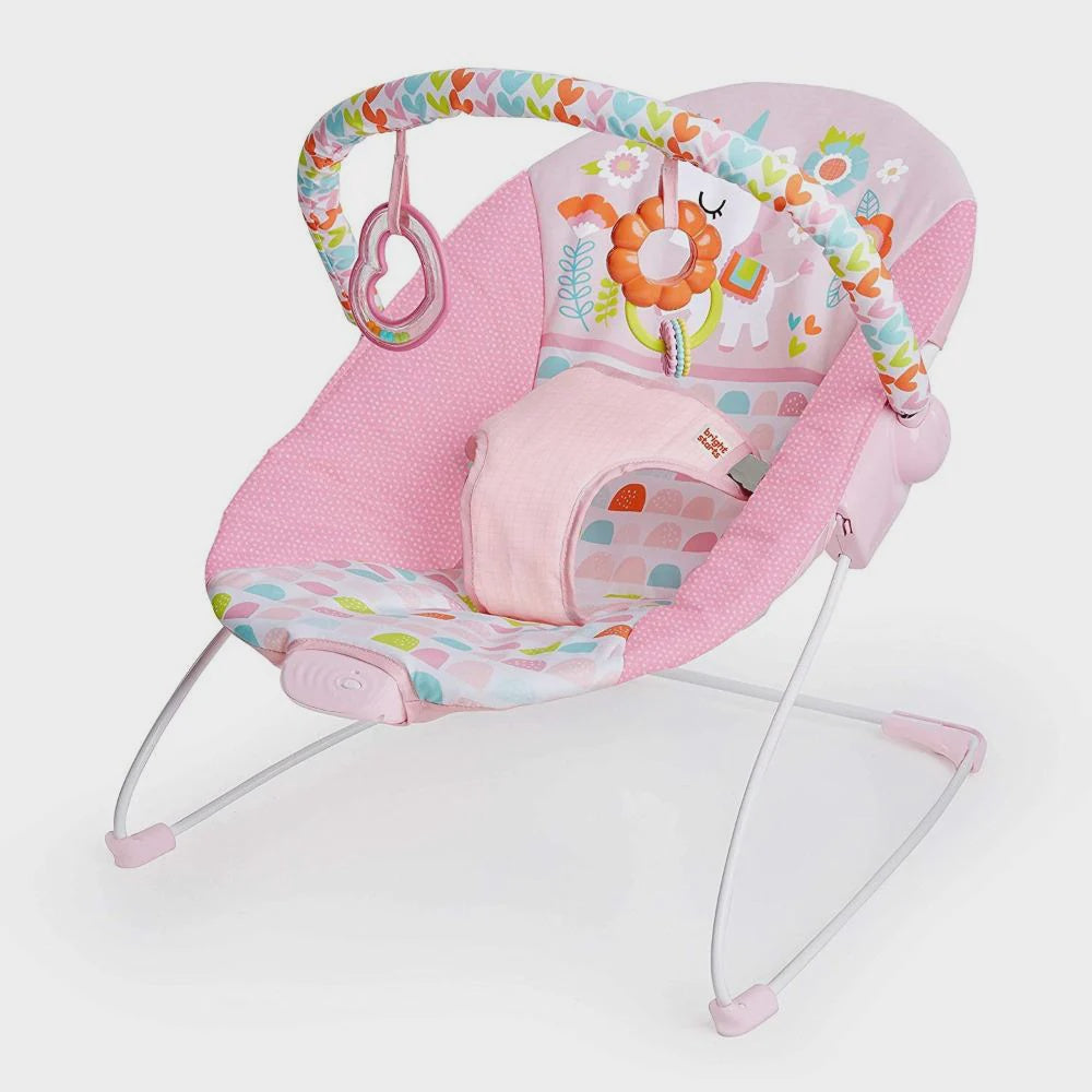 BRIGHT STARTS Baby Bouncer Fancy Fantasy Vibrating