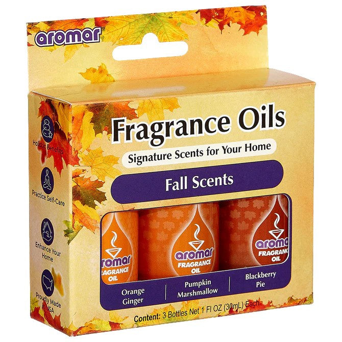 AROMAR Fragrance Oil 2OZ Fall Scents 3 Pack C3-1007