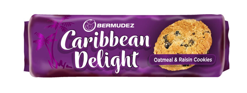 BERMUDEZ Caribbean Delight Oatmeal & Raisin Cookies 145G 5.1OZ