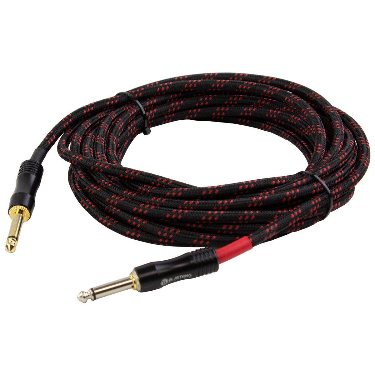 BLASTKING Lead 1 1/4 Male Mono to 1 1/4 Male Mono 20' CGTR-20BR Noiseless Guitar Cable