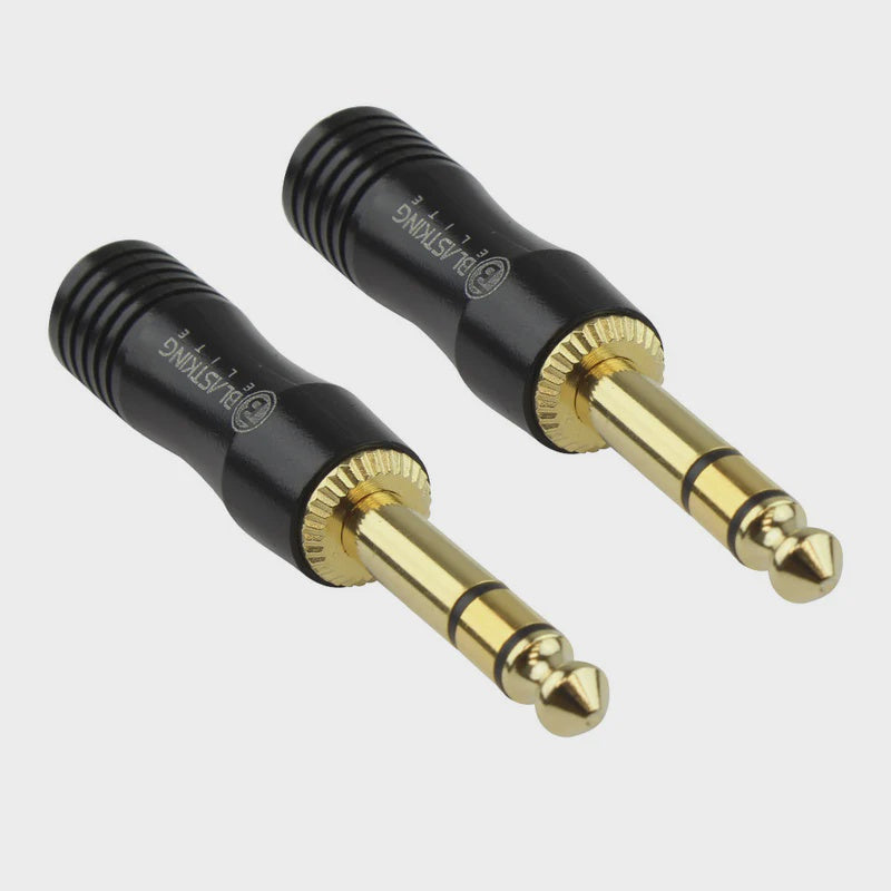 BLASTKING Plug 1 1/4 Male Stereo Gold IBKE-CN21 2PCS Pack