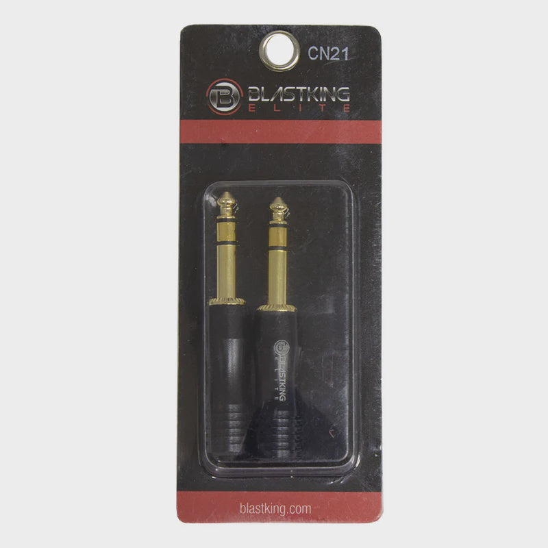 BLASTKING Plug 1 1/4 Male Stereo Gold IBKE-CN21 2PCS Pack