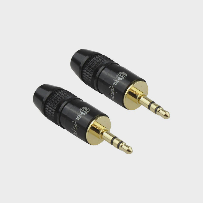 BLASTKING Plug 1 3.5MM Male Stereo Gold IBKE-CN22 2PCS Pack