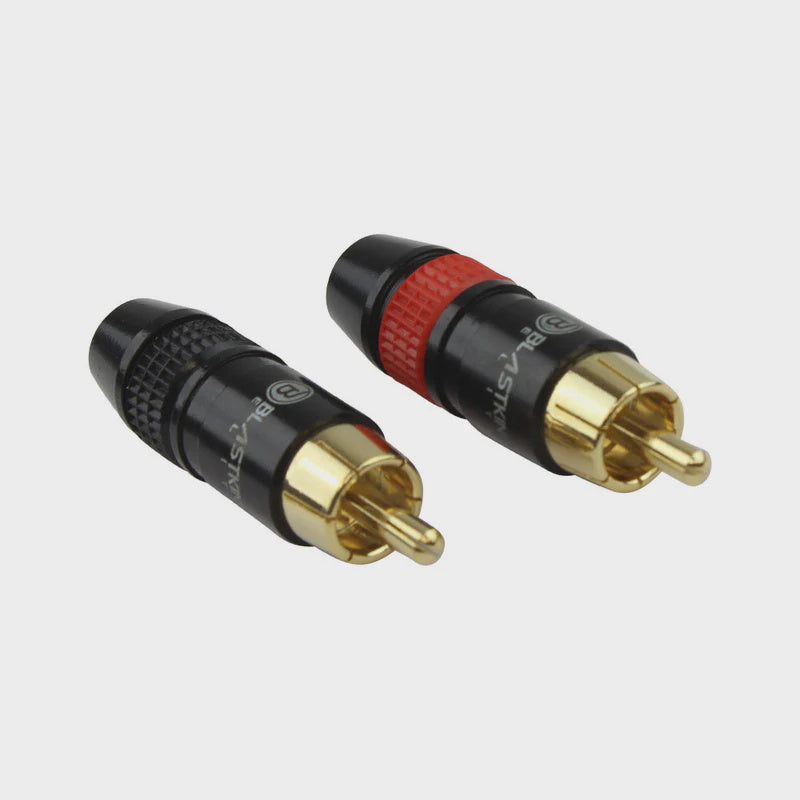 BLASTKING Plug 1 Rca Male Gold IBKE-CN23 2PCS Pack