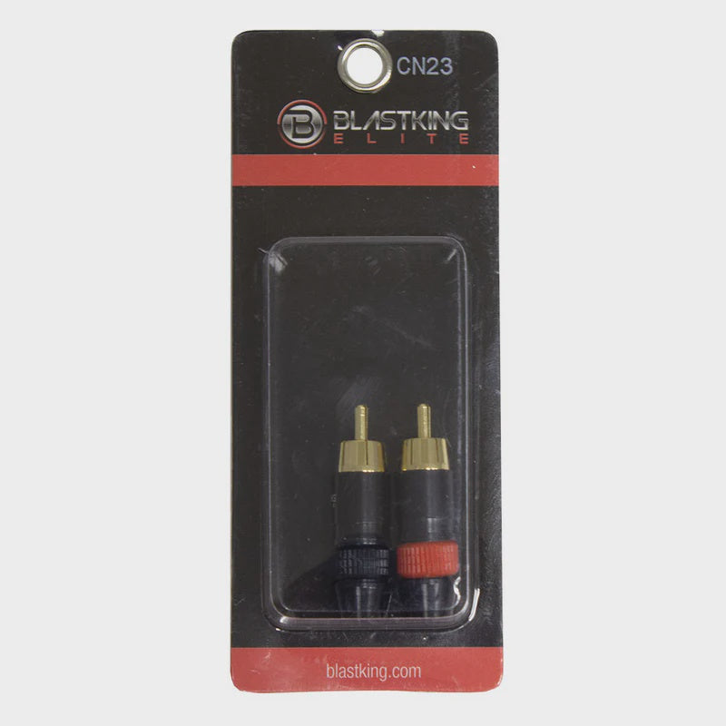 BLASTKING Plug 1 Rca Male Gold IBKE-CN23 2PCS Pack