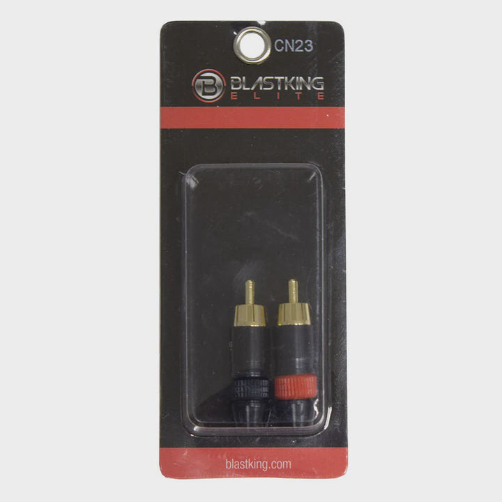 BLASTKING Plug 1 Rca Male Gold IBKE-CN23 2PCS Pack
