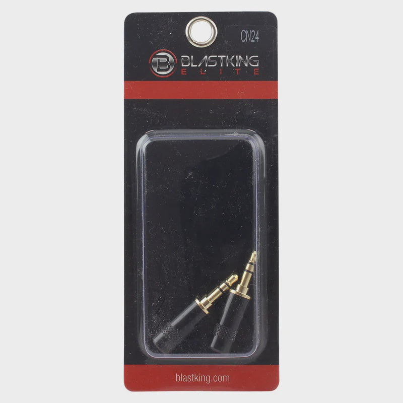 BLASTKING Plug 1 3.5MM Male Stereo Mini Gold IBKE-CN24 2PCS Pack