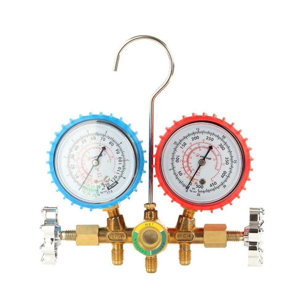 EVERWELL AC Manifold Guage and Hose Set CT-536G-134