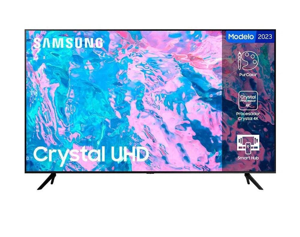 SAMSUNG Television 55" UN55CU7000P Smart LED TV 2023 1Y