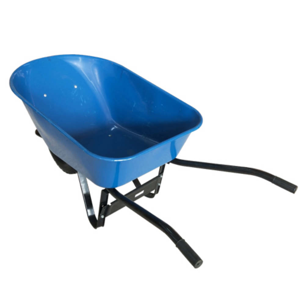CRAFTEK Wheel Barrow Blue Tray Black Frame 150KG GTW-WB6037