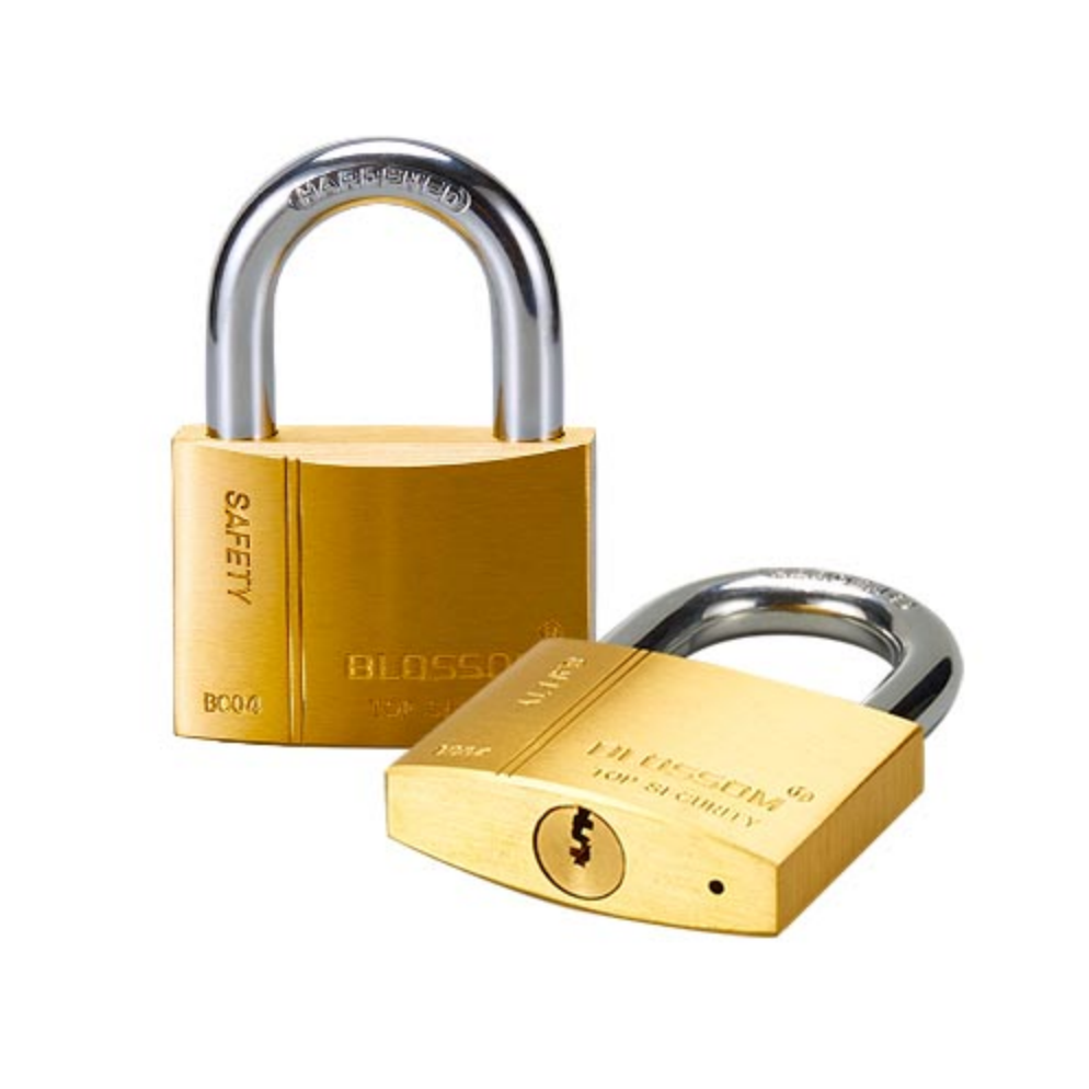 BLOSSOM Padlock 40MM Brass Heavy 2PCS Key Alike GWP-BC-0440X2