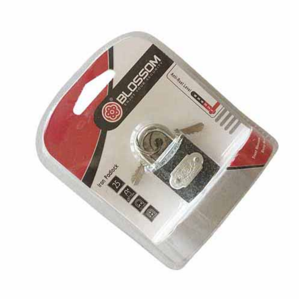 BLOSSOM Padlock 25MM Black Iron Heavy GWP-BC-1325