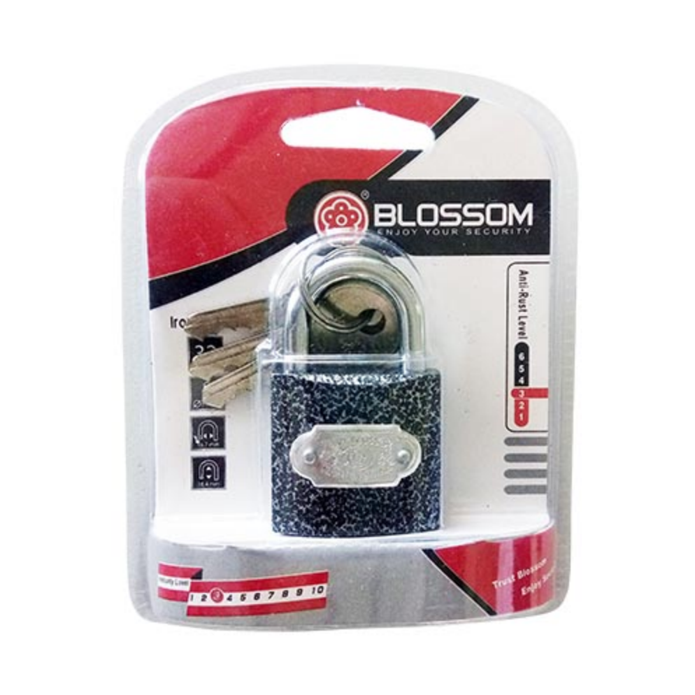 BLOSSOM Padlock 32MM Black Iron Heavy GWP-BC-1332