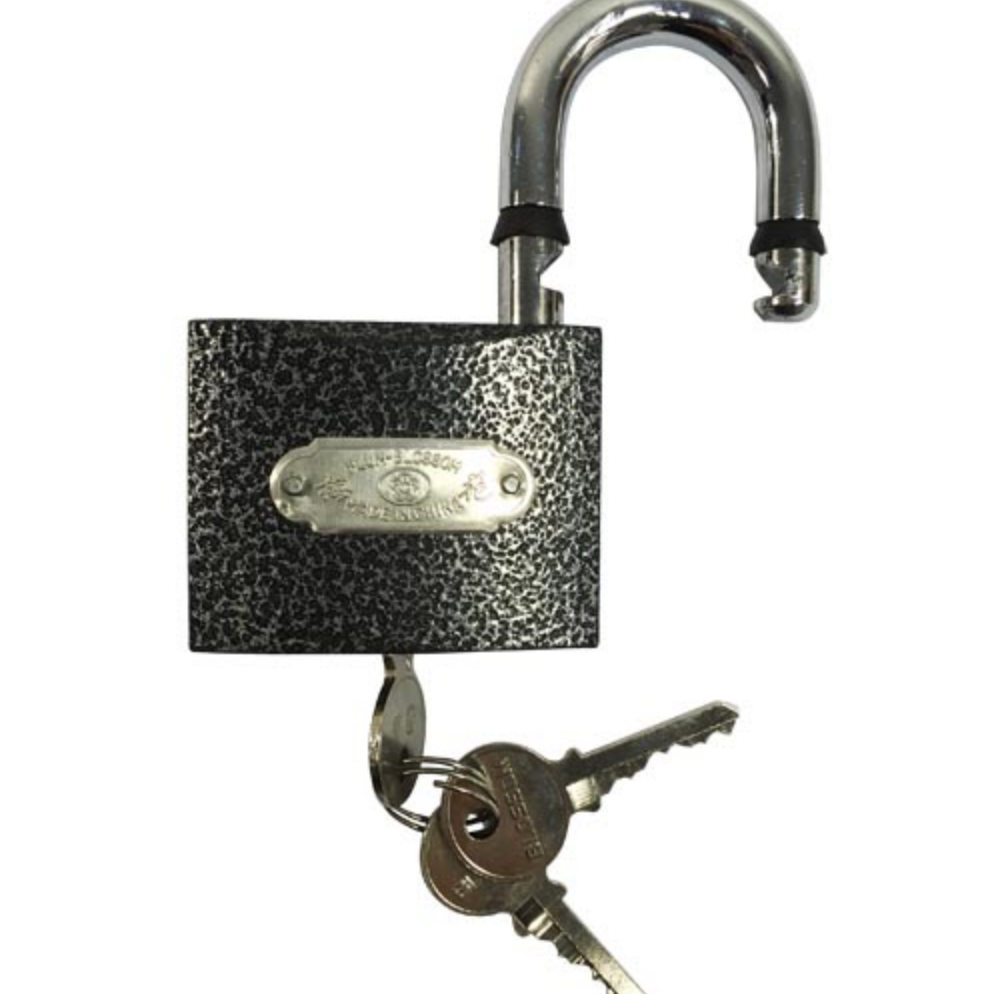 BLOSSOM Padlock 38MM Black Iron Heavy GWP-BC-1338