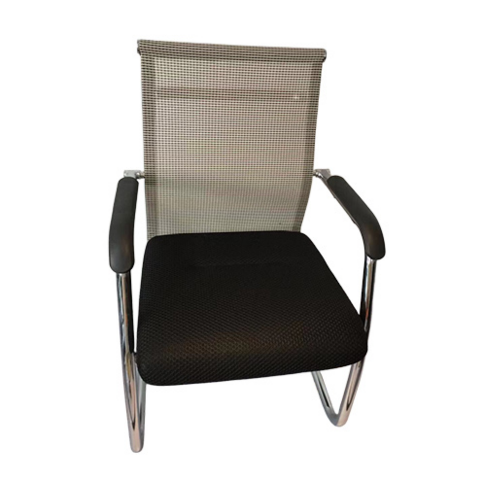MUTBERG Chair Waiting Mesh Back with Arm Rest Grey HQF-OC1007S