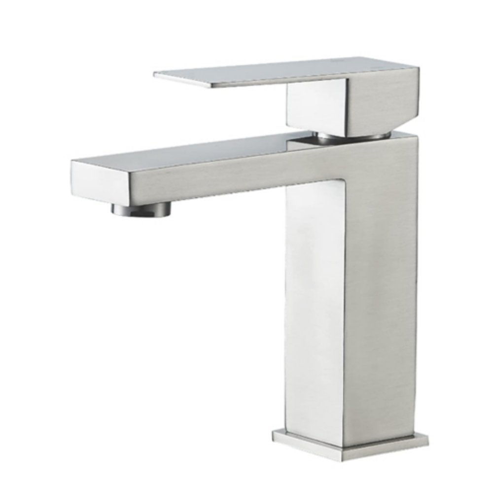 KIOTTO Faucet Bathroom Single Handle Brushed Nickle LNF-B3234BN