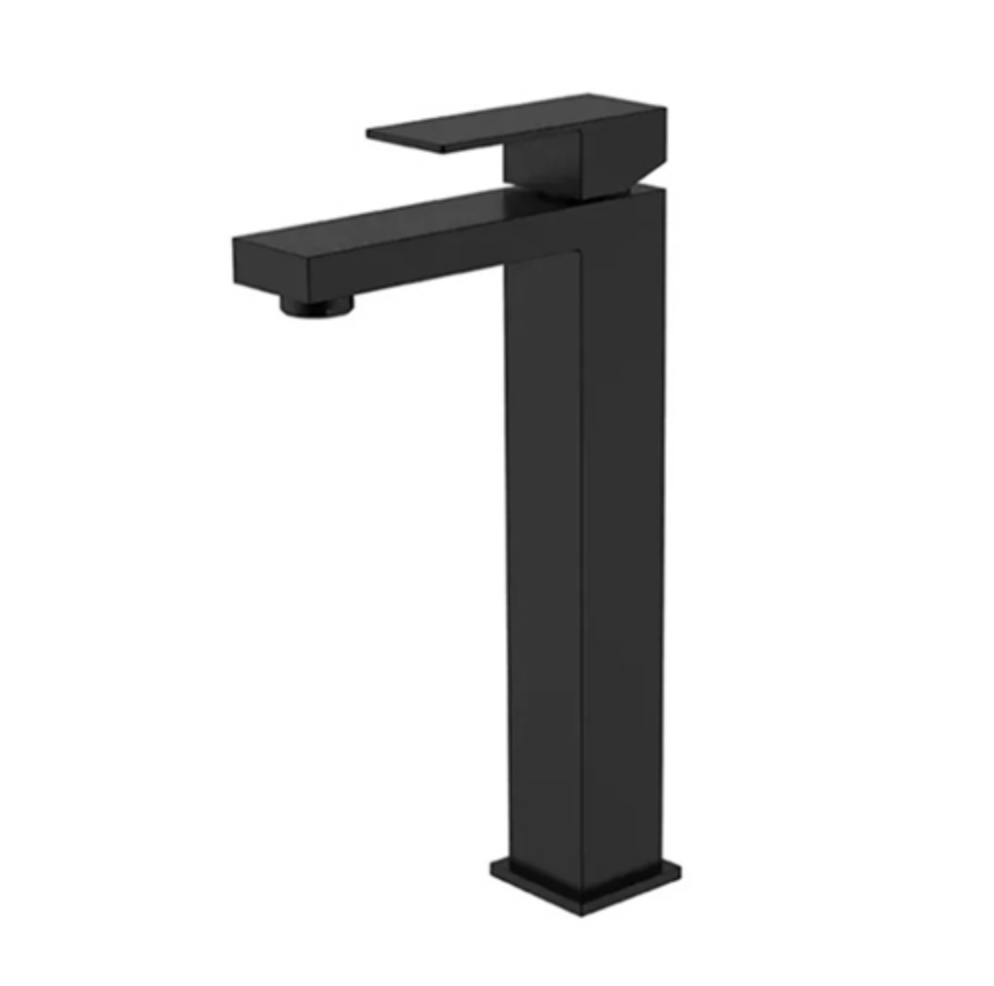 KIOTTO Faucet Bathroom Vessel Tall Single Handle Matt Black LNF-B3235MB
